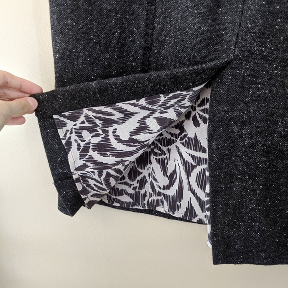 grey white speckled high waist pencil skirt - Picture 9 of 10